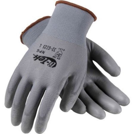 Pip PIP® 33-G125/S G-Tek® GP„¢ General Duty Nylon Glove, Polyurethane Coated, Gray, S 33-G125/S